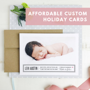 Affordable Custom Clear Business Card / Holiday Cards