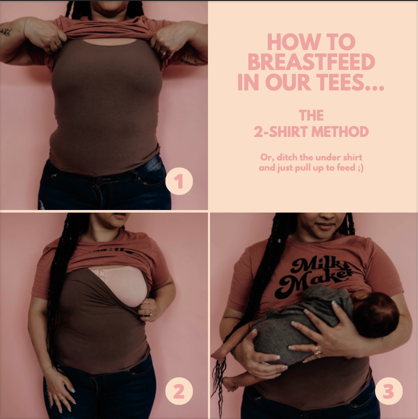 Milk Maker Blue Pocket Tee — The Little Milk Bar Milk Maker Blue Pocket Tee — The Little Milk Bar
