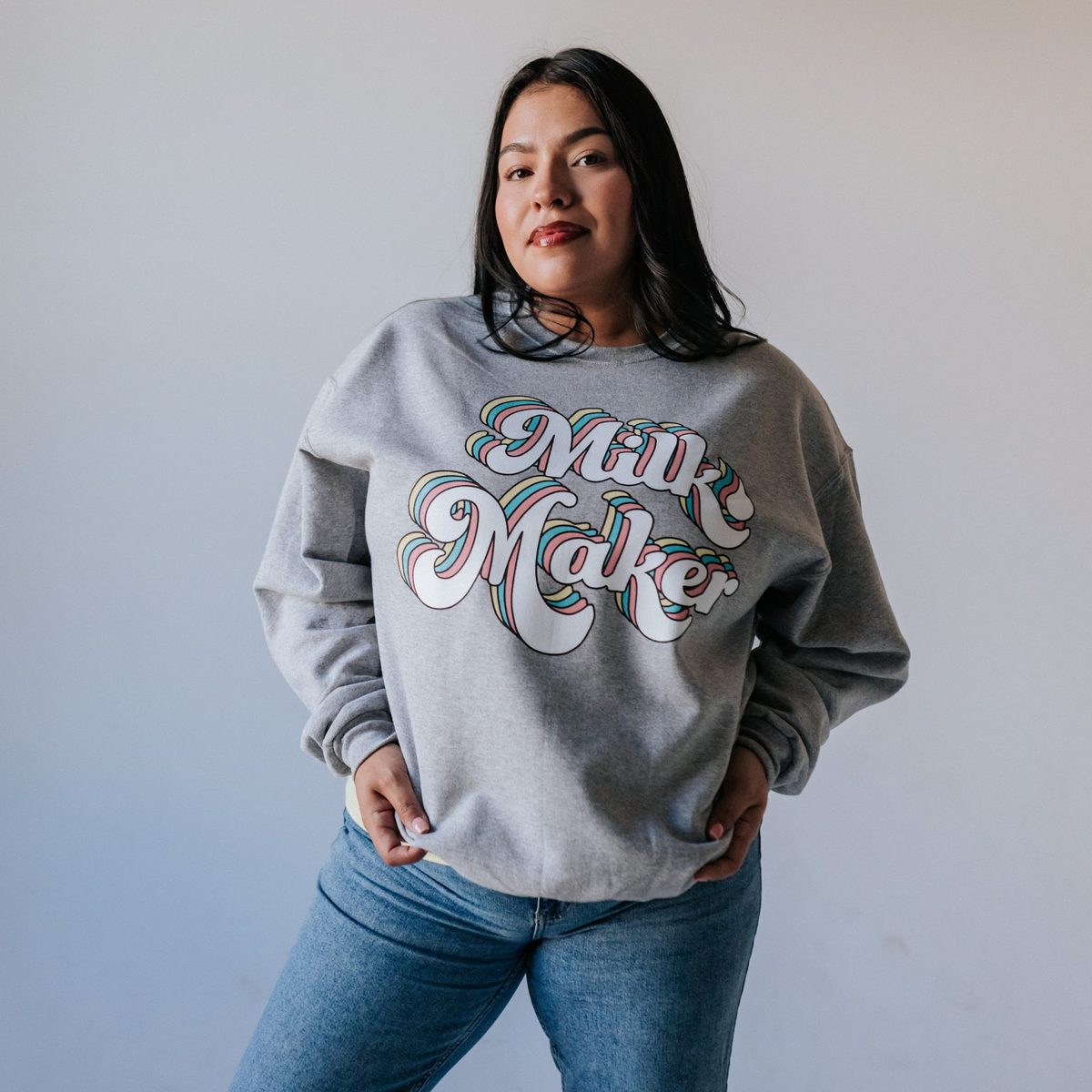 Milk Maker Rainbow Sweatshirt TheLittleMilkBar