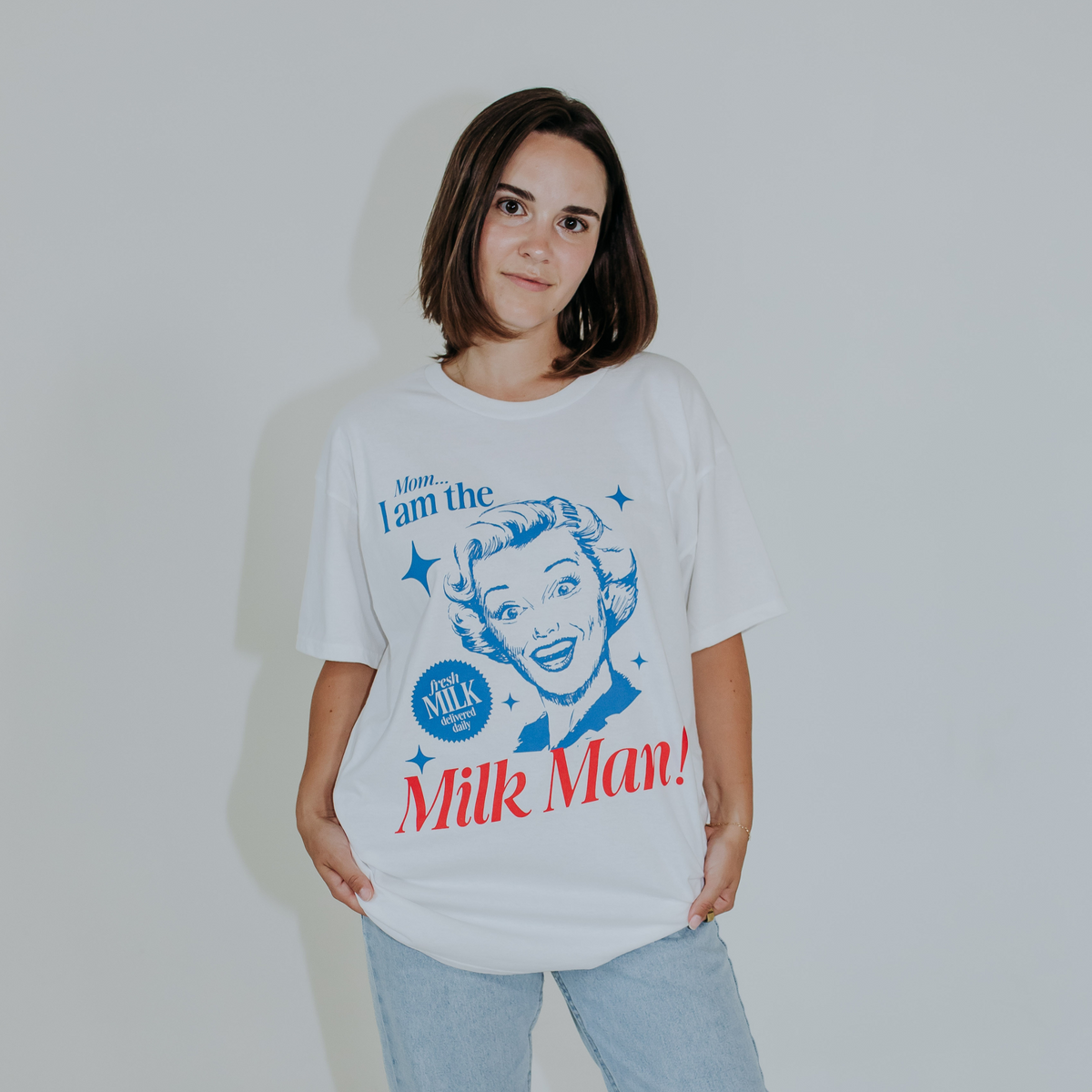 Milk Man - Icon Tee — The Little Milk Bar