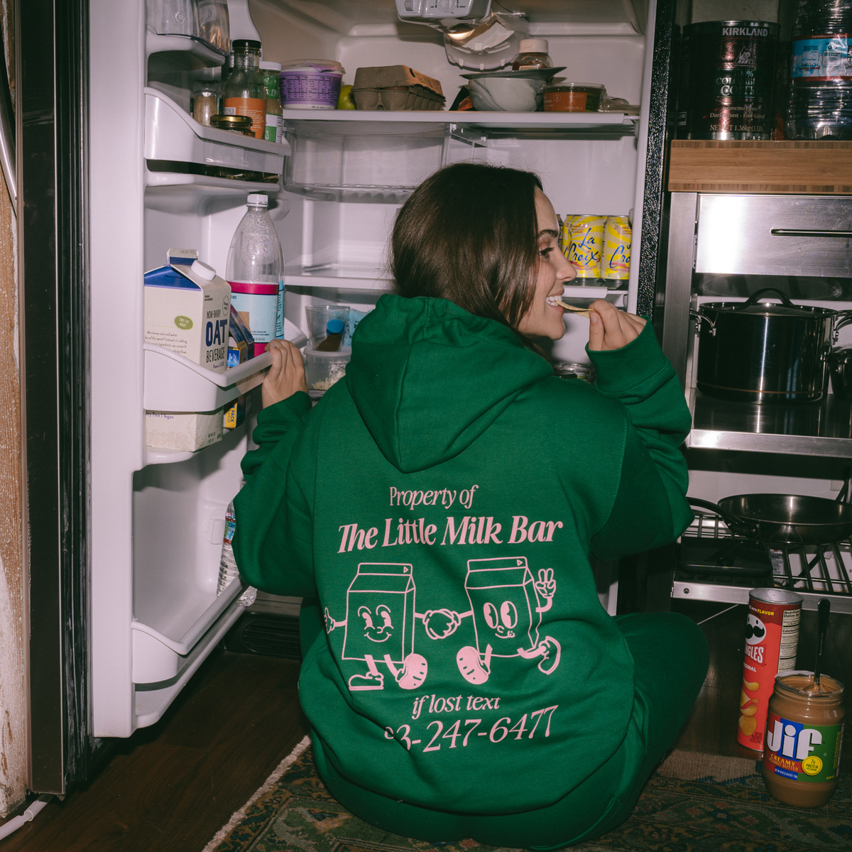 Text Me Hoodie — The Little Milk Bar