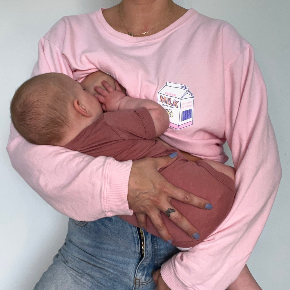 Pink Milk Carton Sweatshirt